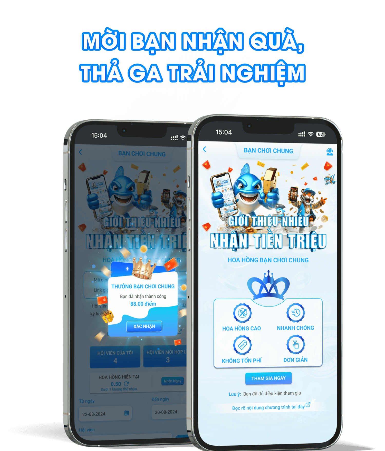 Màn hình hướng dẫn kiểm tra liên kết và truy cập DT68
